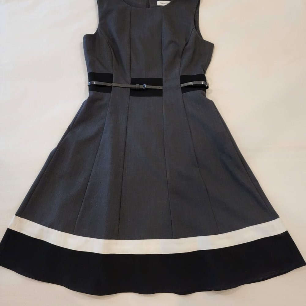 Calvin Klein Classic Gray Dress Size 6 Lightly Used in Excellent Condition